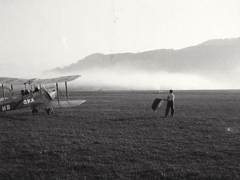 Flieger beim starten