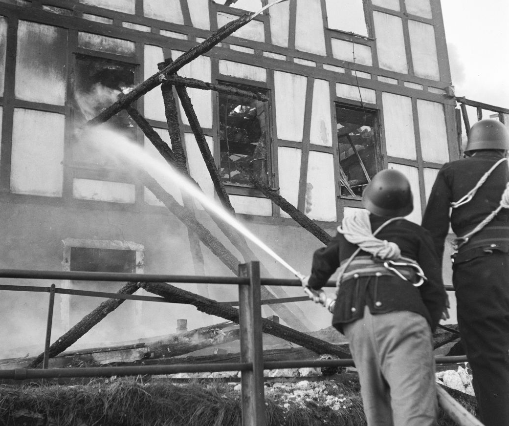 Brand in der Tuchfabrik Belp.
