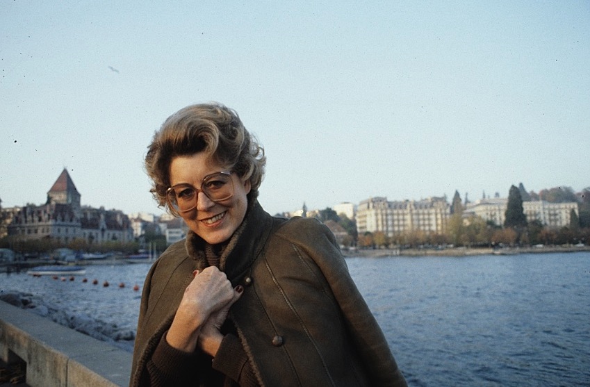 Lilian Uchtenhagen au port d'Ouchy à Lausanne en 1983 - photo©erlingmandelmmann.ch